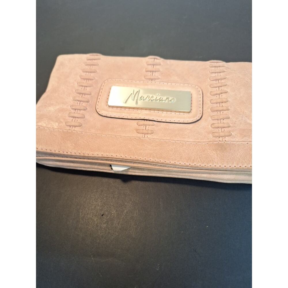 Mariano Genuine Leather Clutch Purse, Pink/ Mauve.
